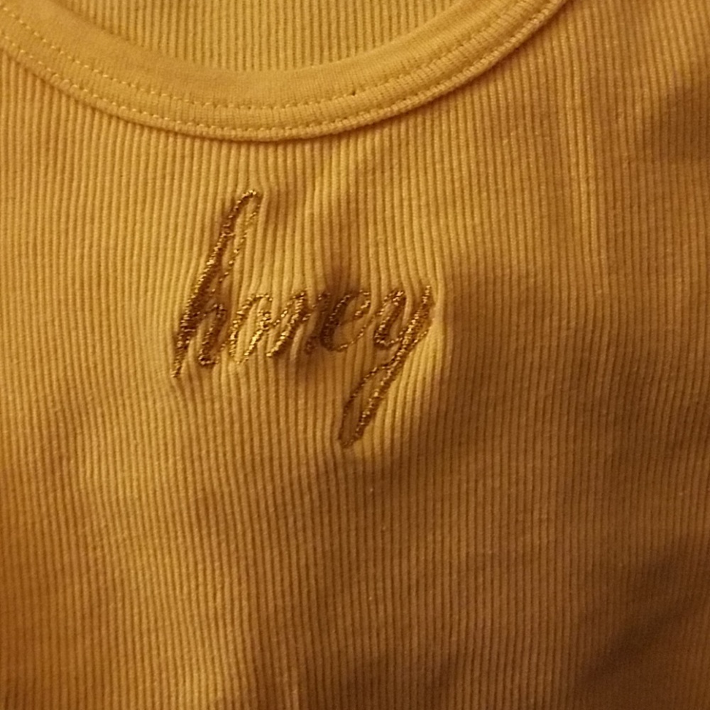 Brandy melville yellow honey tank